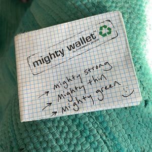 Vintage Mighty Wallet, made with Tyvek like material